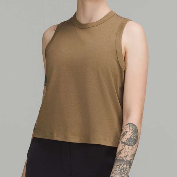Lululemon Classic-Fit Cotton-Blend Tank Top in Artifact - Size 12 - Picture 1 of 4